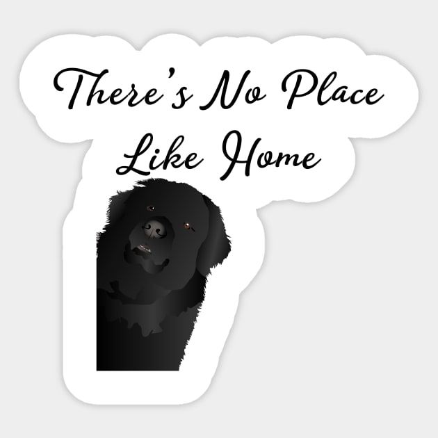 Newfoundland Dog - Stay Home design Sticker by Pet & Nature Lovers